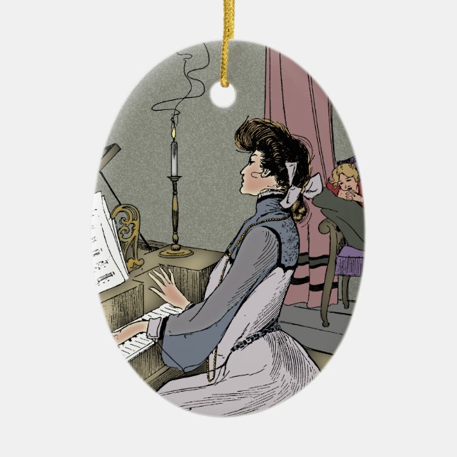 Ornamento De Cerâmica No Piano (Frente)