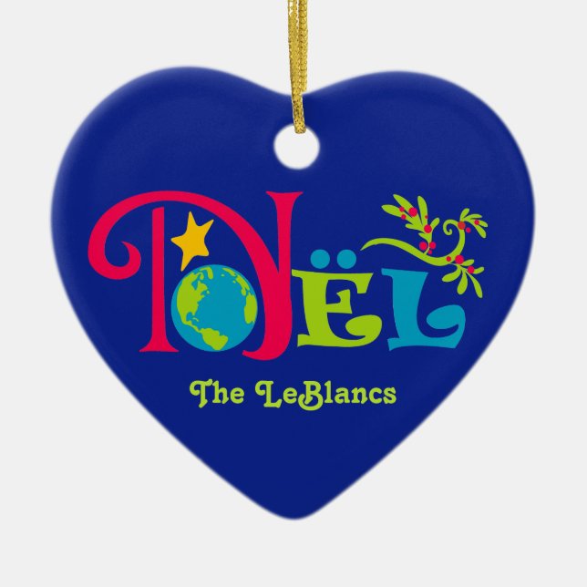 Ornamento De Cerâmica Noël Christmas (Frente)