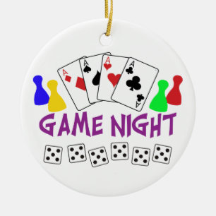 Ornamento De Cerâmica Noite de Jogos