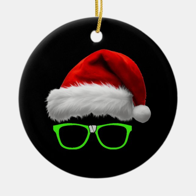 Ornamento De Cerâmica Noite Dork Antes do Natal (Frente)