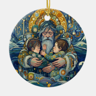 Ornamento De Cerâmica Noite Fria, Braços Fortes