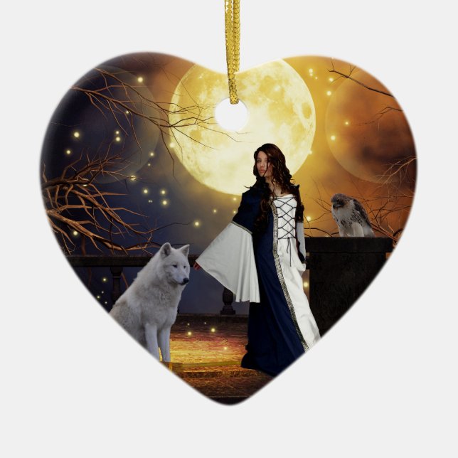 Ornamento De Cerâmica Noite ritual (Frente)