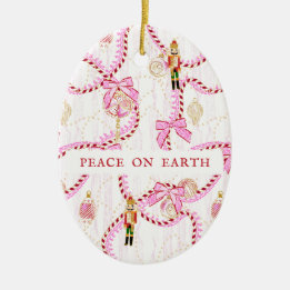 Ornamento De Cerâmica Noivo Esmagador Rosa Sonhador Natal Presente