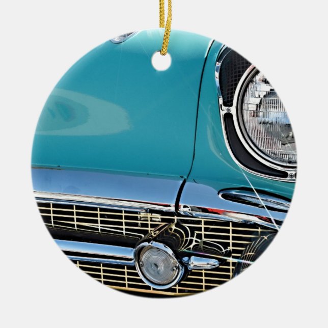 Ornamento De Cerâmica Nómada 1957 de Chevy (Frente)