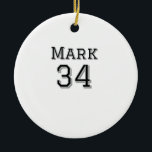 Ornamento De Cerâmica nome da equipe adicionar nome do jogador data espo<br><div class="desc">design</div>