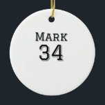 Ornamento De Cerâmica nome da equipe adicionar nome do jogador data espo<br><div class="desc">design</div>