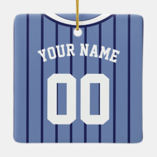 Ornamento De Cerâmica Nome e Número Baseball Softball Jersey Modelo