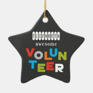 Ornamento De Cerâmica Nome Personalizado, Apreciação Incrível do Voluntá