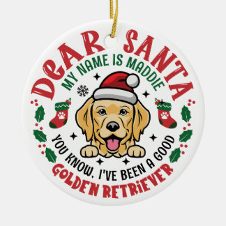 Ornamento De Cerâmica Nome Personalizado de Natal para Papais noeis de R