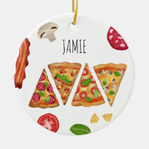 Nome Personalizado de Padrão de Fatias de Pizza de