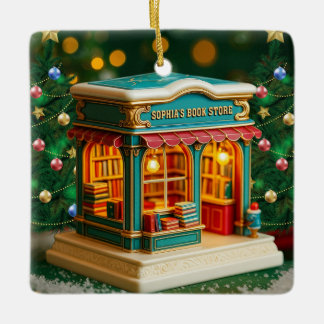 Ornamento De Cerâmica Nome personalizado> me envie mensagem Loja de Livr