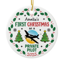 Nome personalizado Piloto privado Natal personaliz