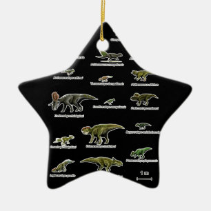 Ornamento De Cerâmica Nomes dos dinossauros