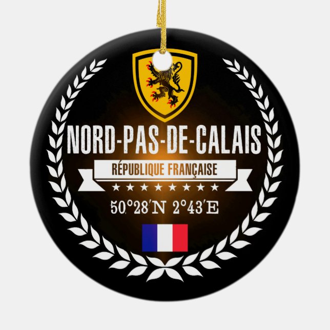 Ornamento De Cerâmica Nord-Pas-de-Calais (Traseira)