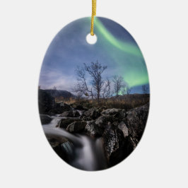 Ornamento De Cerâmica Norte Lights Noruega