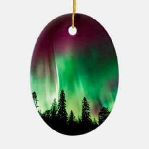 Ornamento De Cerâmica nortes Aurora borealis