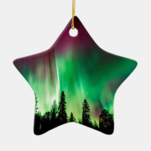 Ornamento De Cerâmica nortes Aurora borealis