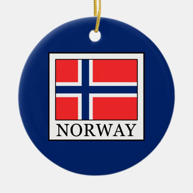Ornamento De Cerâmica Noruega (Frente)
