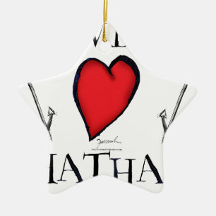 Ornamento De Cerâmica nós amamos o chatham