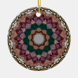Ornamento De Cerâmica Nós Três Reis Fractais