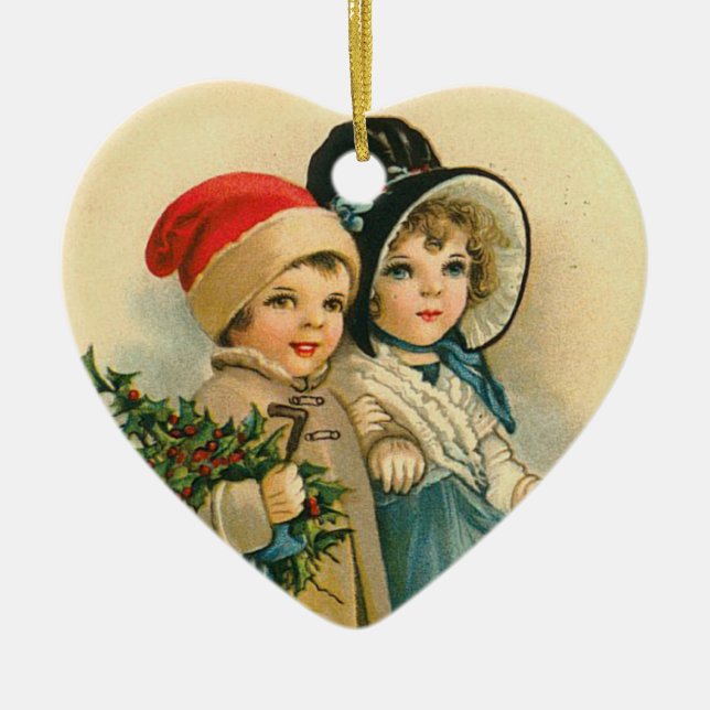 Ornamento De Cerâmica Nossa Primeira Ornação de Natal (Frente)