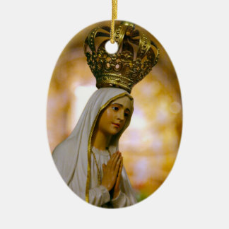 Ornamento De Cerâmica Nossa Senhora de Fátima