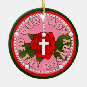 Ornamento De Cerâmica Nossa senhora do rosário