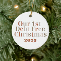 "Nosso 1º Natal Sem Dívidas" Personalizável