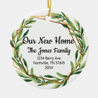 Ornamento De Cerâmica Nosso Novo Pedido Floral Novo Presente Doméstico