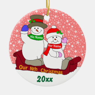 Ornamento De Cerâmica Nosso Nth Natal