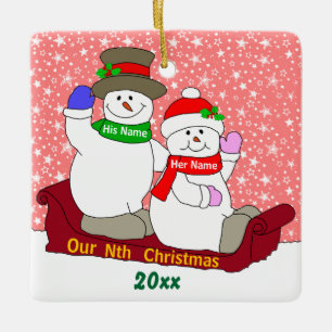 Ornamento De Cerâmica Nosso Nth Natal