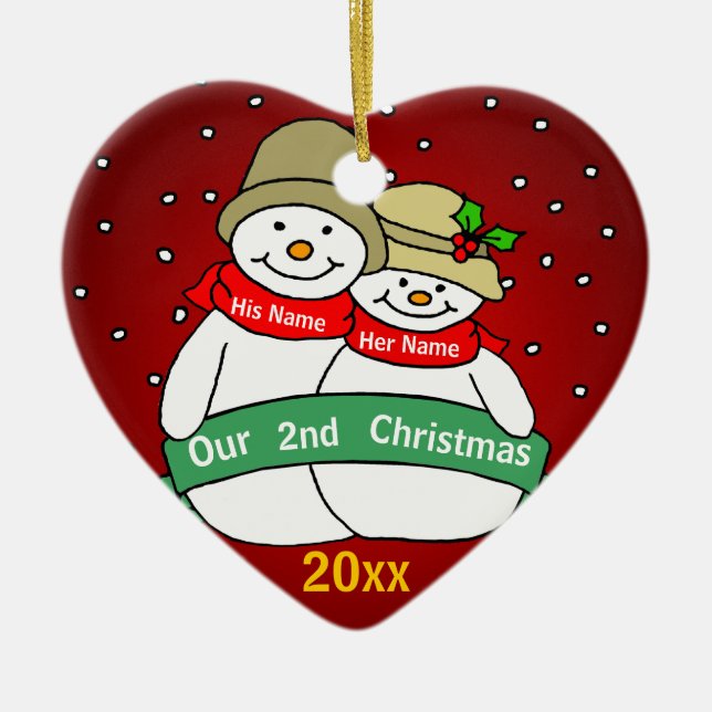 Ornamento De Cerâmica Nosso ò Natal (Frente)