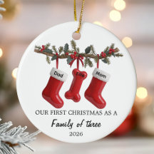 Nosso Primeiro Natal como uma Família de Três com