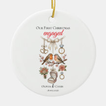 Nosso Primeiro Natal de Noivado Lindo Anel Data Co
