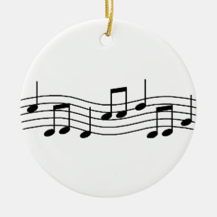 Ornamento De Cerâmica Notas da música