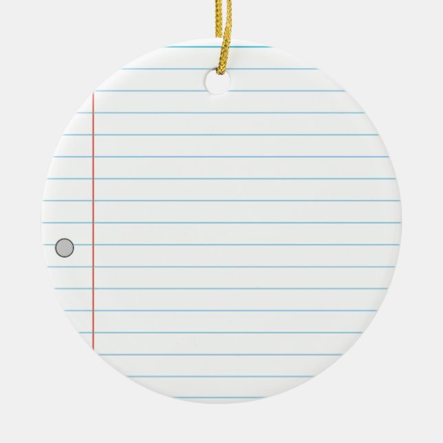 Ornamento De Cerâmica Notebook (Frente)