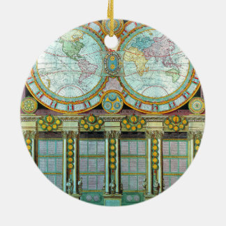 Ornamento De Cerâmica Nouveau Monde - Antigos Mapas Cartográficos