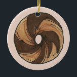 Ornamento De Cerâmica Nova Iorque judia Deli Marble Rye Bagel Breakfast<br><div class="desc">O ornamento apresenta uma ilustração original de um bagel de centeio de mármore estilo Nova York. Um presente de Natal perfeito para o seu alimento favorito! Esta ilustração também está disponível em outros produtos. Não vê o que está procurando? Precisa de ajuda para a personalização? Entre em contato com Rebecca...</div>