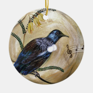 Ornamento De Cerâmica Nova Zelândia Tui