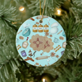Ornamento De Cerâmica Novo México Biscoito Cookies Zia Sun