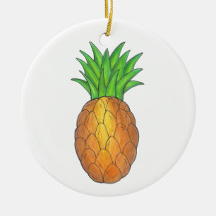 Ornamento De Cerâmica Novos Parabéns Domésticos Abacaxi