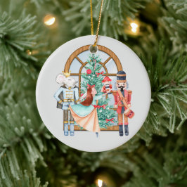 Ornamento De Cerâmica Noz-cracker Ballerina Mouse King Ronda de Natal