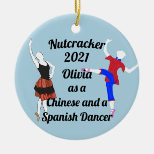 Ornamento De Cerâmica Noz-cracker Ornament-China e Dançarino Espanhol