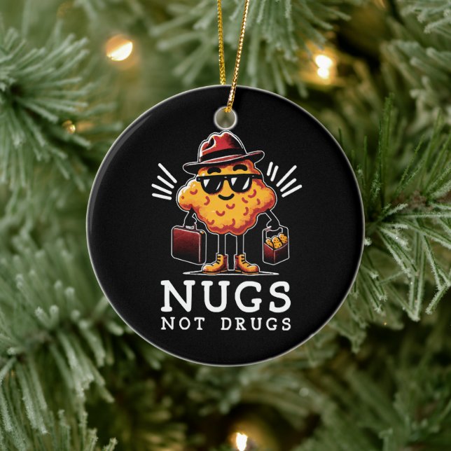 Ornamento De Cerâmica Nugs Crises Não Drogas (Árvore)
