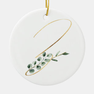 Ornamento De Cerâmica Numeração das iniciais dos feriados de inverno