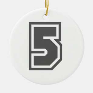 Ornamento De Cerâmica Número 5