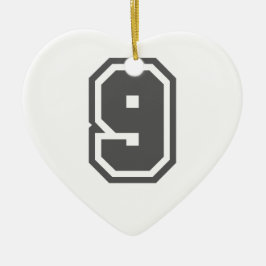 Ornamento De Cerâmica Número 9