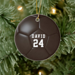 Ornamento De Cerâmica Número da Equipe do Nome Personalizado da Bola de 