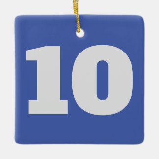 Ornamento De Cerâmica Números em "Hanging Thing".