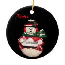 NURSE SNOWMAN COLLECTOR CHRISTMAS